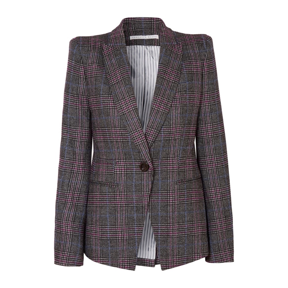 NWT Veronica Beard | Brock Glen Plaid Dickey Blazer (Sz 2)